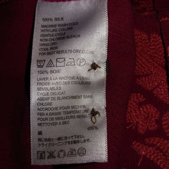 Tommy Bahama 100% Silk Sport Shirt Men's Large - Picture 5 of 5